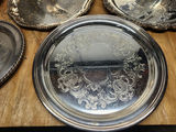 Silverplate & Brass Tray Lot - thumbnail 2 of 23