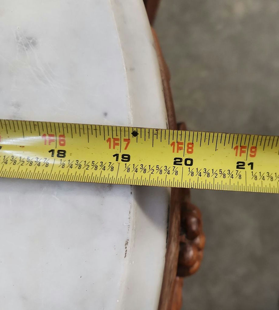 Vintage Marble Top Stand - image 11 of 13
