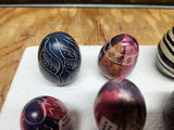 Kenyan Kisii etched & painted stone eggs - thumbnail 7 of 8