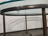 Mid-century Brass & Glass Oval Coffee Table - thumbnail 13 of 19