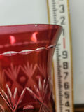 Sterling Silver & Cut Cranberry Glass Candle Holders - thumbnail 11 of 12