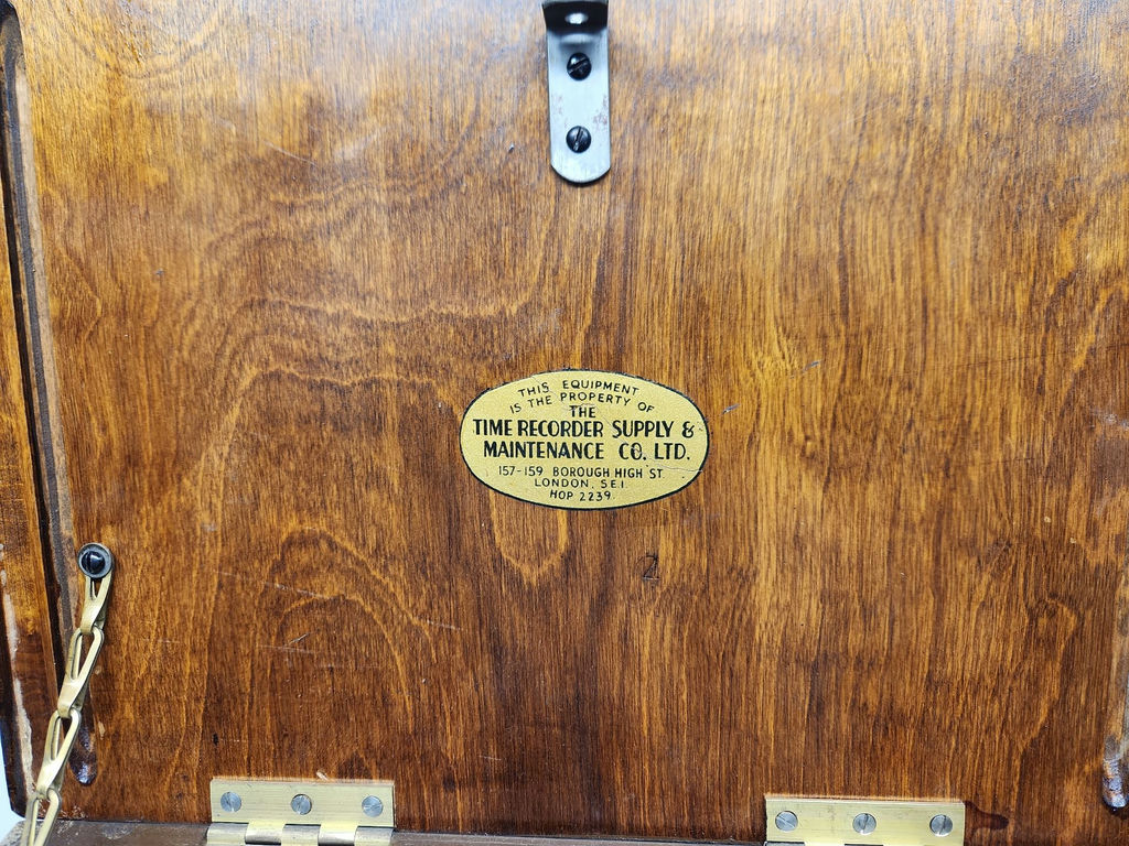 Vintage Time Recorder Supply & Maintenance Company Time Clock - image 13 of 16