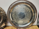 Silverplate & Brass Tray Lot - thumbnail 9 of 23