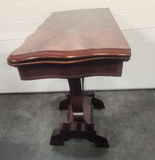 Antique Mahogany Flip Top Card Table - thumbnail 5 of 17