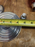 Sterling Silver & Cut Cranberry Glass Candle Holders - thumbnail 10 of 12
