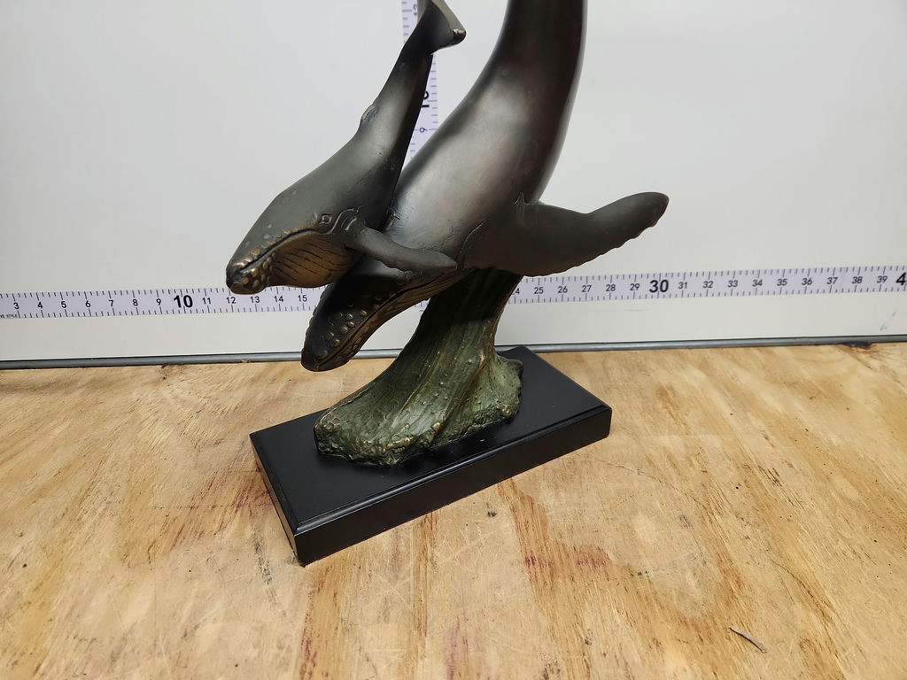 Bronze Humpback Whales Sculpture - image 4 of 12