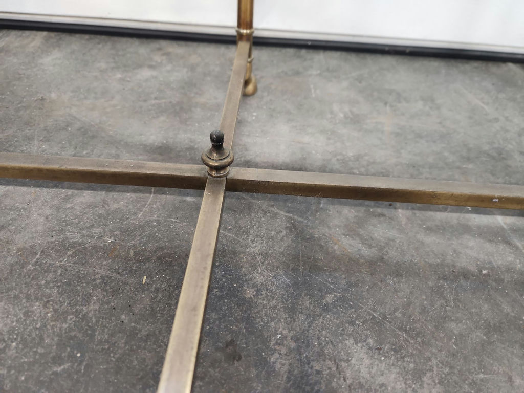 Mid-century Brass & Glass Oval Coffee Table - image 14 of 19