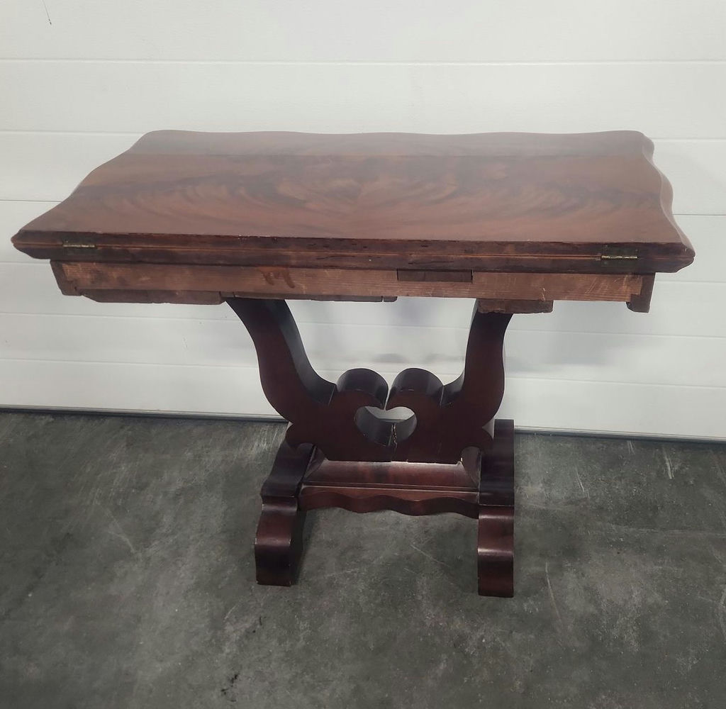 Antique Mahogany Flip Top Card Table - image 6 of 17