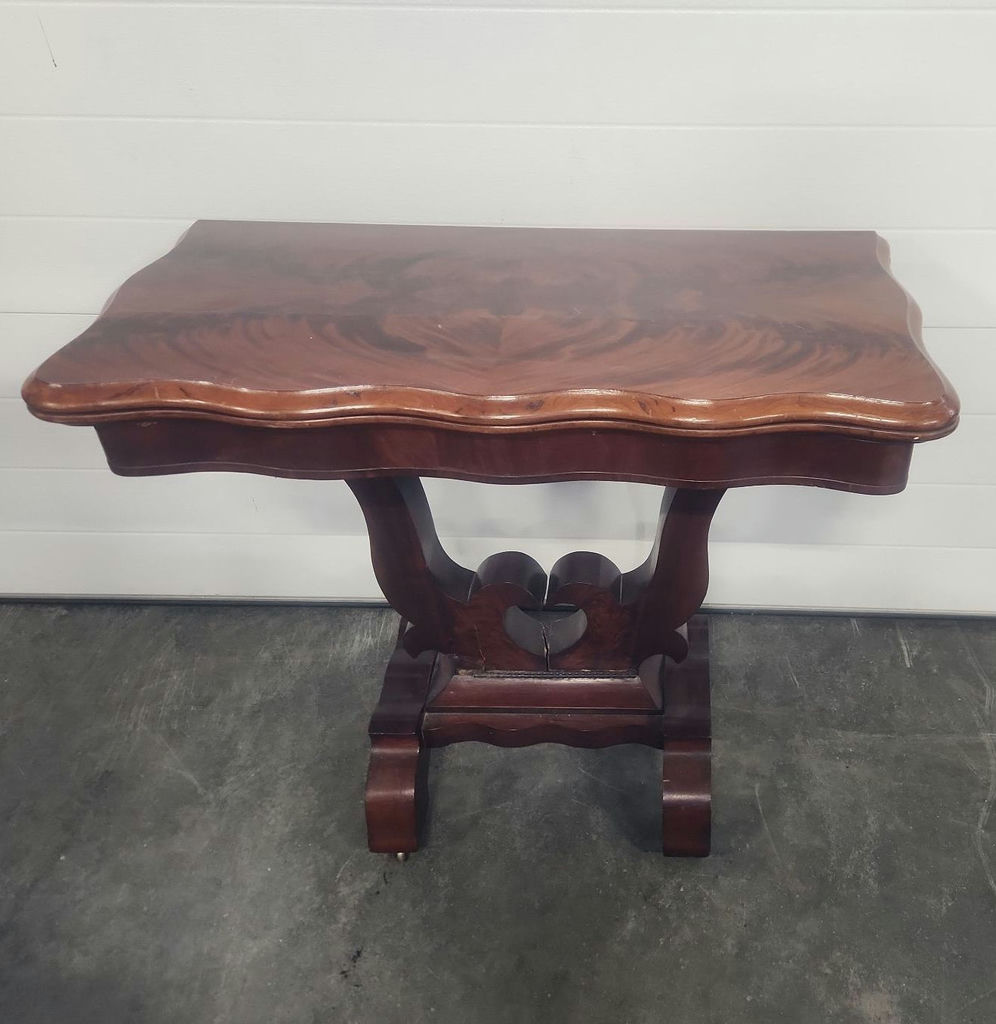 Antique Mahogany Flip Top Card Table - image 1 of 17