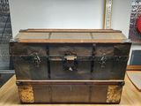 Vintage Dome Top Steamer Trunk - thumbnail 1 of 10