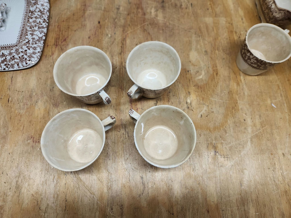 D.B. & Co Imperial Brown Transferware Lot - image 12 of 43