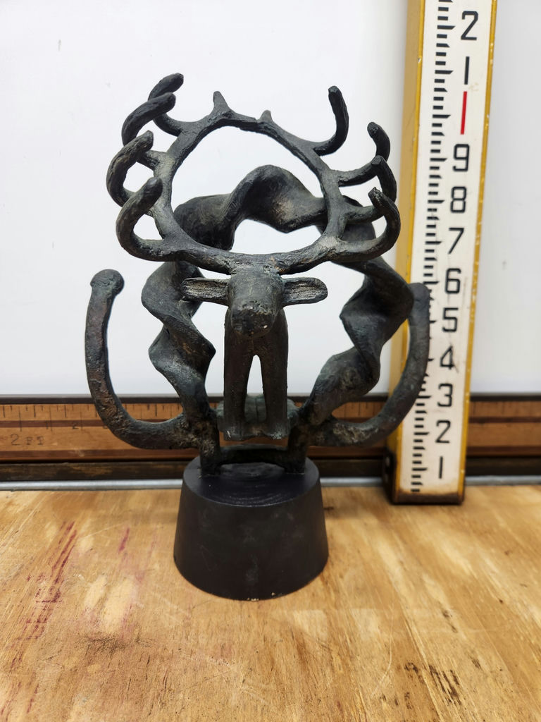 Vintage Anatolian Bronze Iron Ceremonial Standard - image 1 of 7