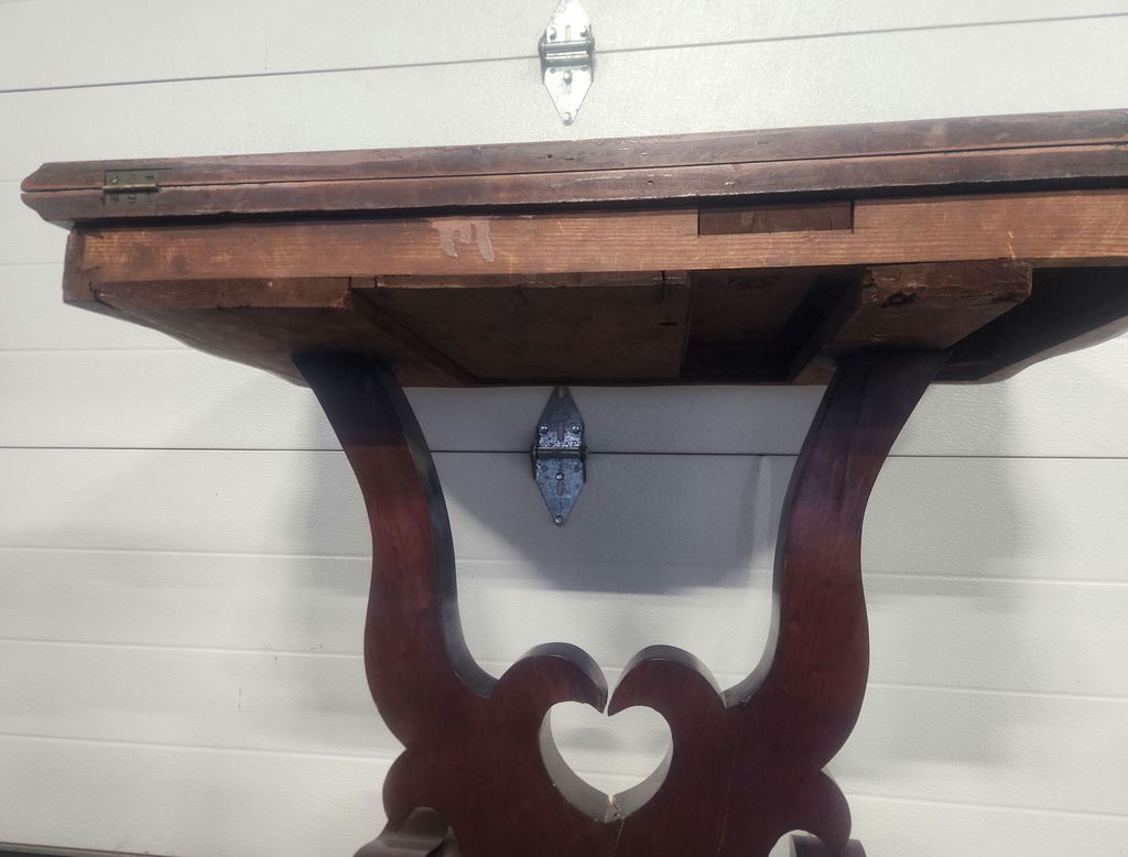 Antique Mahogany Flip Top Card Table - image 7 of 17