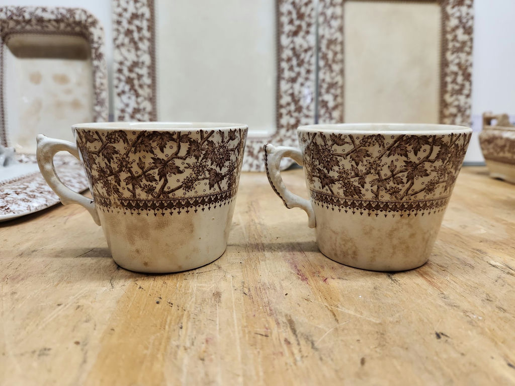 D.B. & Co Imperial Brown Transferware Lot - image 19 of 43