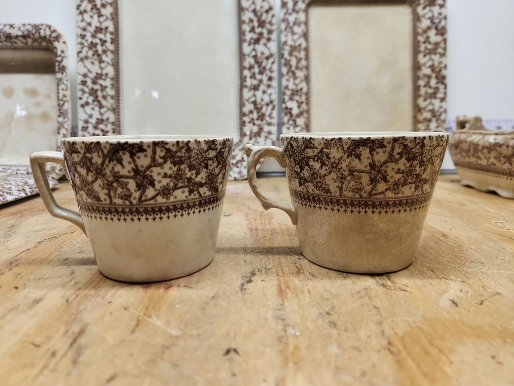 D.B. & Co Imperial Brown Transferware Lot - image 23 of 43