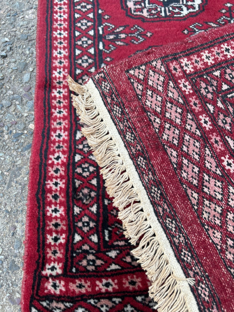 Hand Woven Red Bokhara Area Rug - image 3 of 3