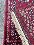 Hand Woven Red Bokhara Area Rug - thumbnail 3 of 3