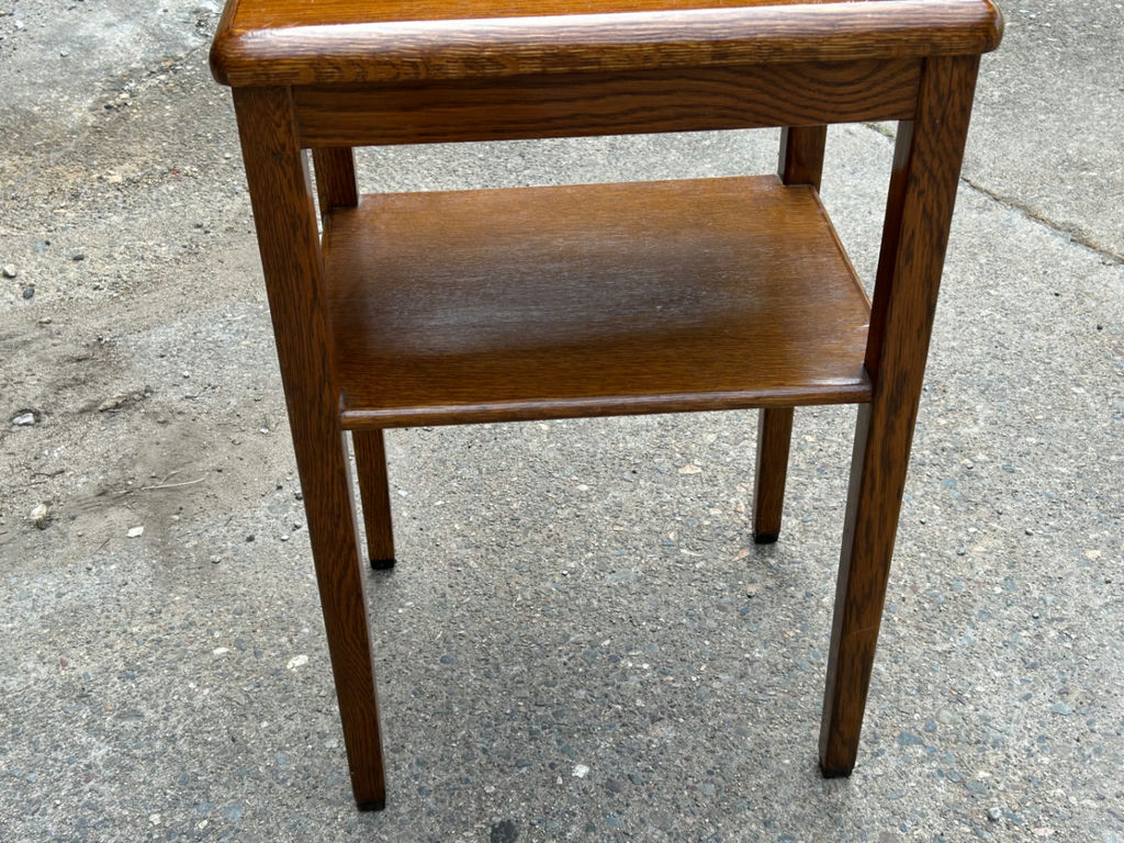 Antique Oak End Table - image 5 of 5