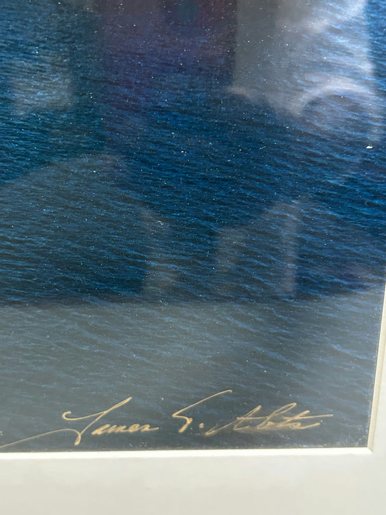 Vintage Photograph of Boston Harbor Signed - image 2 of 4