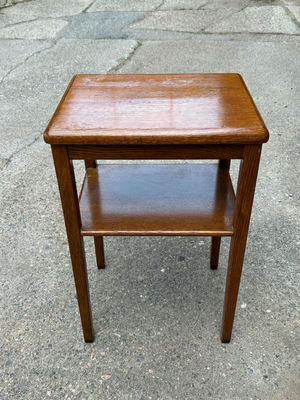 Antique Oak End Table  - Image 1 of 5