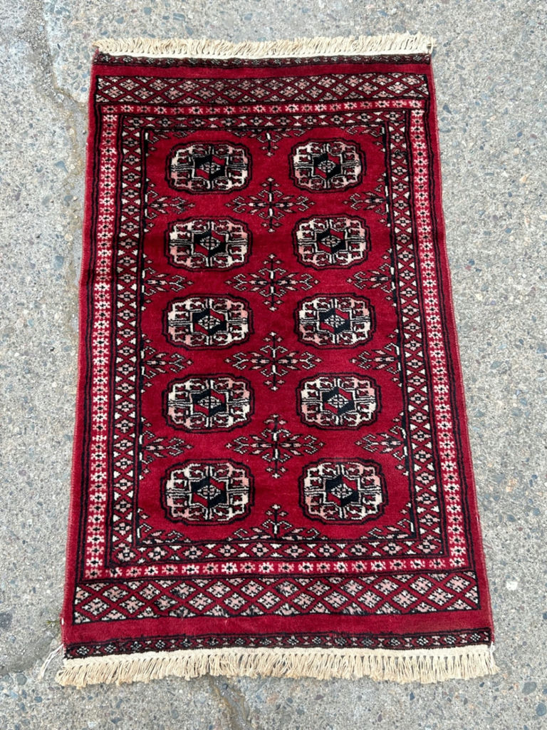 Hand Woven Red Bokhara Area Rug  - image 1 of 3