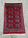 Hand Woven Red Bokhara Area Rug  - thumbnail 1 of 3
