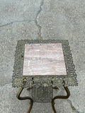 Victorian Brass Tile Top Plant Stand - thumbnail 2 of 4