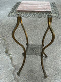 Victorian Brass Tile Top Plant Stand - thumbnail 4 of 4