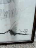 RISD Charcoal Drawing Study Art Nude Portrait - thumbnail 2 of 4