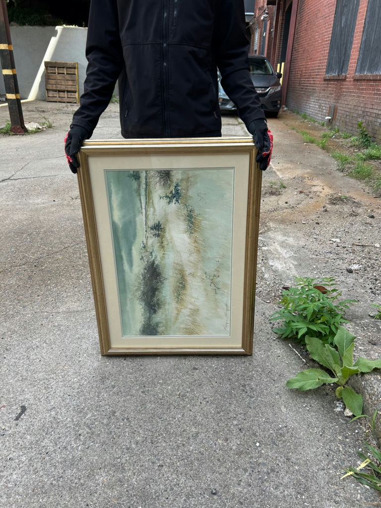 Signed Landscape Watercolor Painting - image 3 of 5