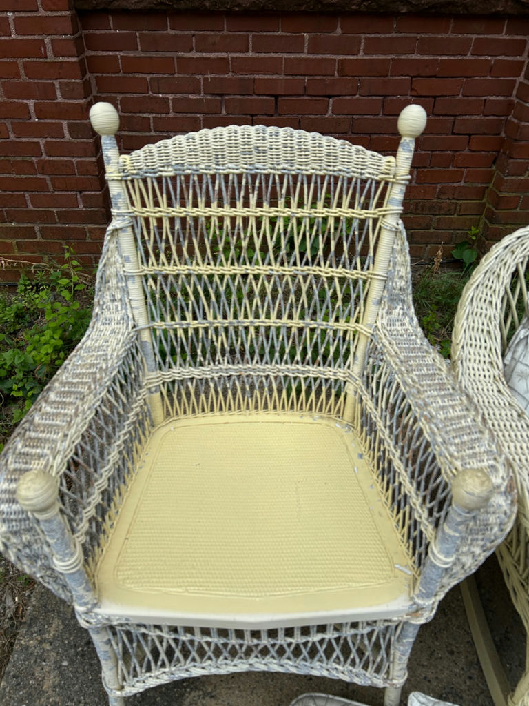Vintage Wicker Patio Chairs  - image 4 of 4
