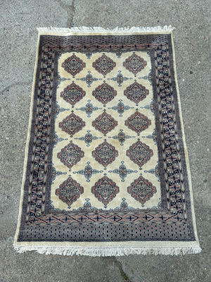 Hand Woven Bokhara Area Rug - Image 1 of 5