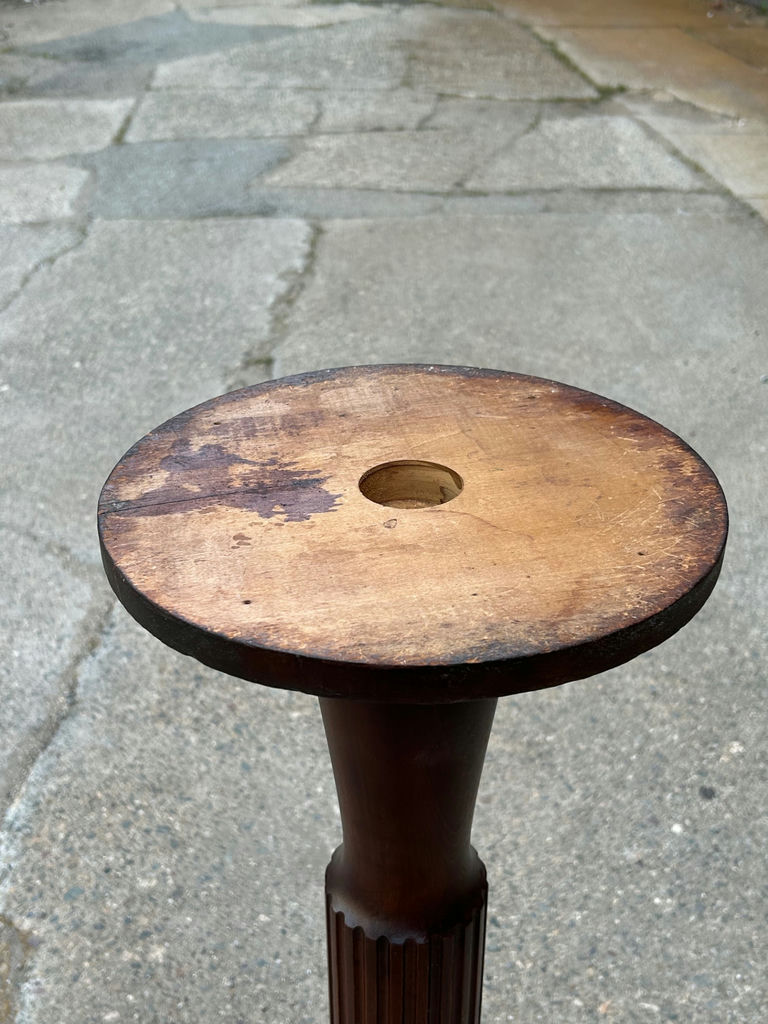Victorian Mahogany Pedestal Plant Stand  - image 5 of 6