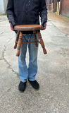 Antique Country Farm Stool - thumbnail 5 of 5