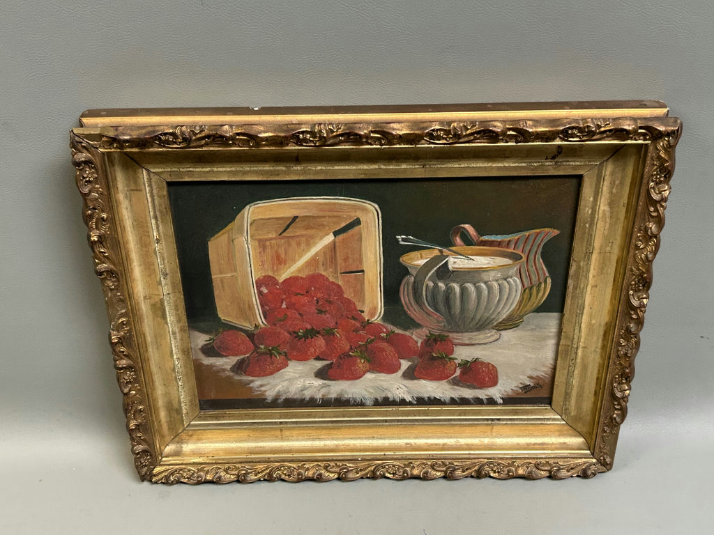 Semi-Still Life Oil on Board Signed Fred W. Smith - image 4 of 5