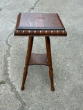 Antique Oak Victorian Lamp Table - thumbnail 1 of 4
