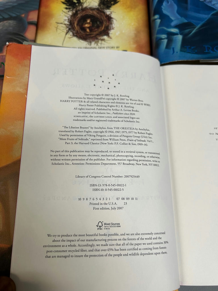 Harry Potter Books - image 3 of 4