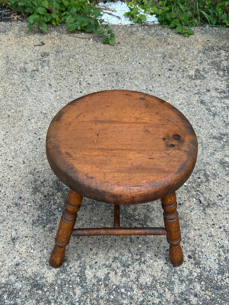 Antique Country Farm Stool - image 2 of 5