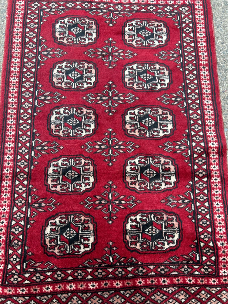Hand Woven Red Bokhara Area Rug  - image 2 of 3