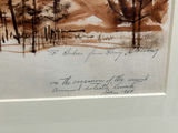 Signed Landscape Watercolor Painting - thumbnail 2 of 5