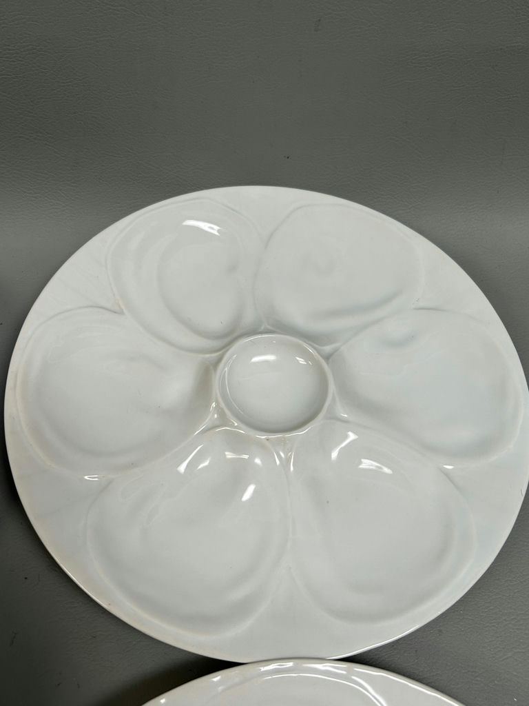  Ceramic Oyster Plates 9”  - image 2 of 5