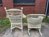 Vintage Wicker Patio Chairs - thumbnail 2 of 4