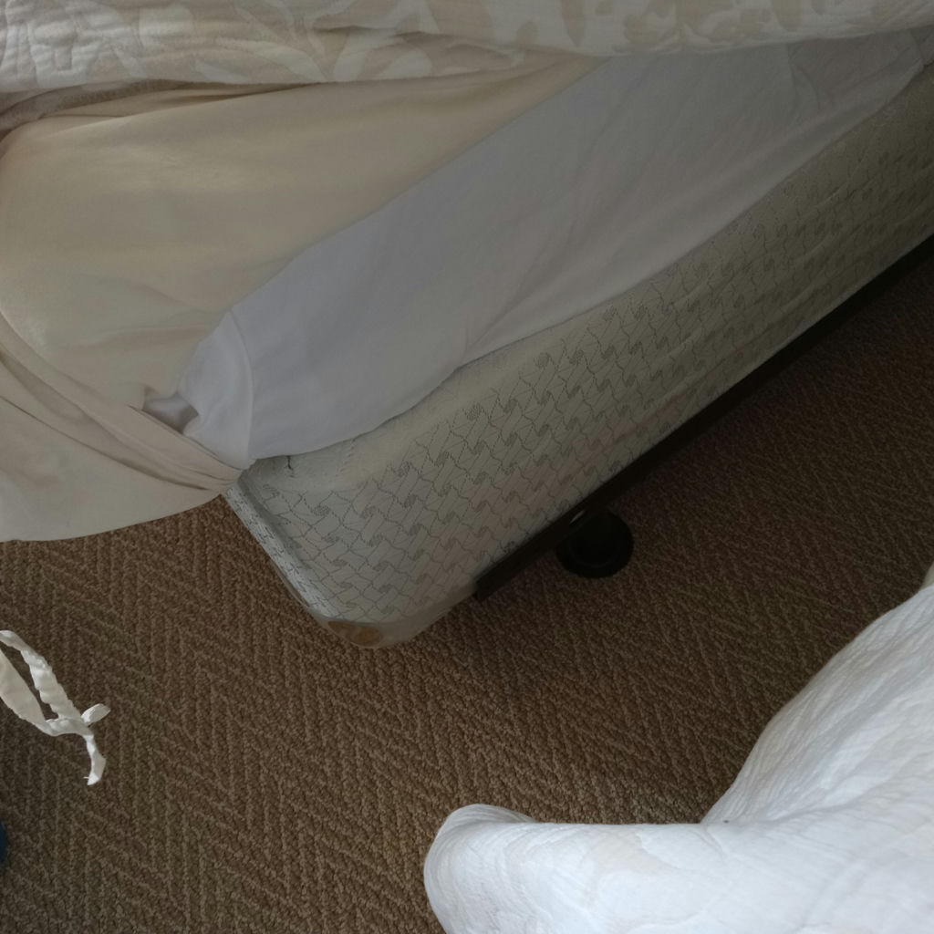 Twin Beds w/ Tall Upholstered Headboards - image 5 of 8