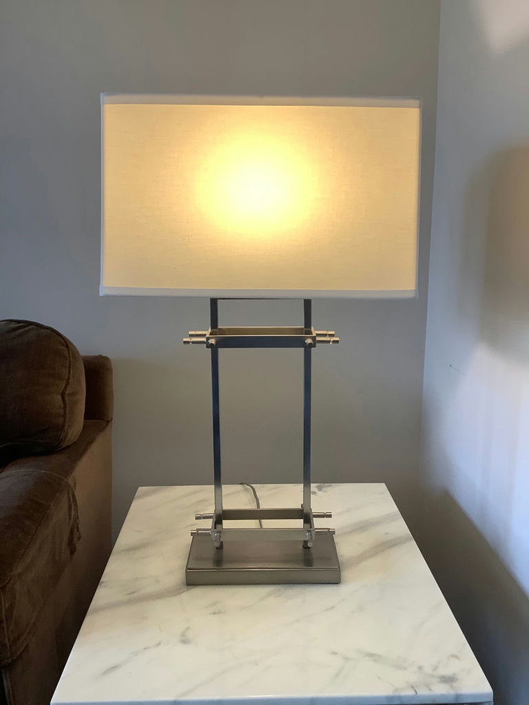 Brushed Silver Table Lamps - image 1 of 9