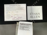 Ethan Allen Gray Leather Turner Swivel Chair - thumbnail 4 of 4