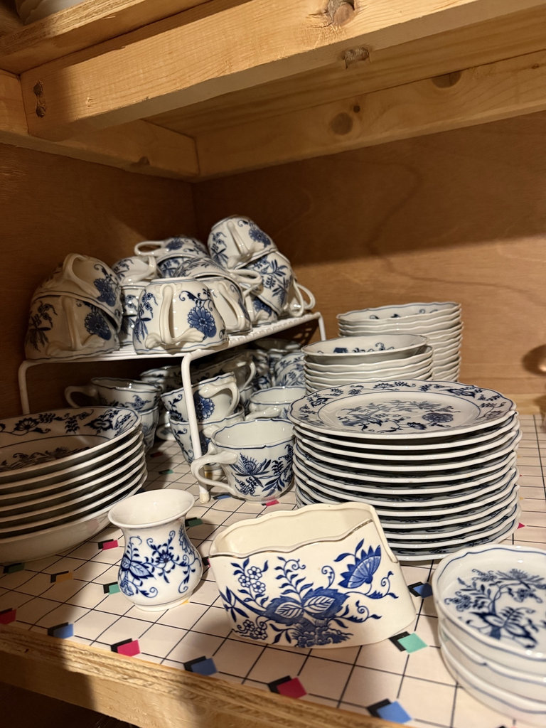 Blue Danube Blue-and-White Dinnerware and Tea Set - image 12 of 18