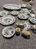 Blue Danube Blue-and-White Dinnerware and Tea Set - thumbnail 2 of 18