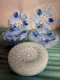 Sydenstricker blue and white glass dish set (14 pieces) - thumbnail 1 of 2