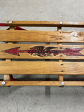 Wooden Flexible Flyer sled with red frame - thumbnail 2 of 4