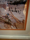 Simbari Framed art print of a child with a banner at beach - thumbnail 2 of 4